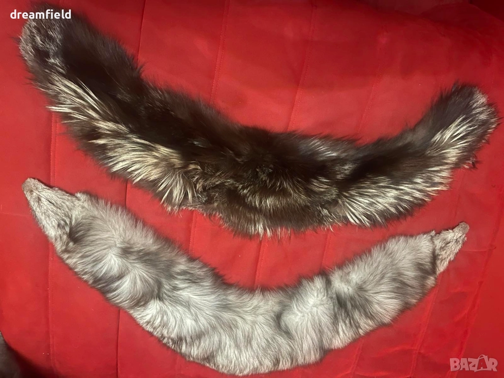 Яки, ленти за качулка- естествен косъм лисица., снимка 1