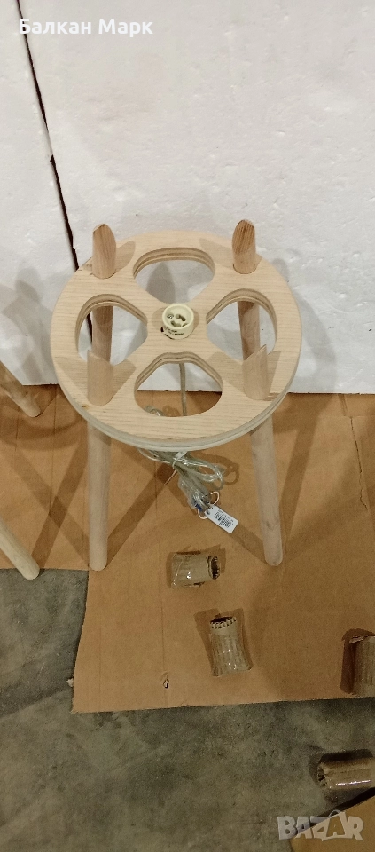 Стойка за дизайнерска бетонна лампа SERAX Concrete – бетоновите абажури липсват, снимка 1