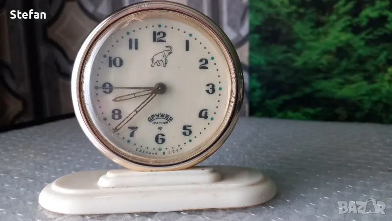 Стар часовник-будилник Дружба, снимка 1