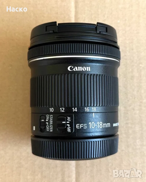 Обектив Canon EF-S 10-18mm f/4.5-5.6 IS STM - 18 месеца ГАРАНЦИЯ!, снимка 1