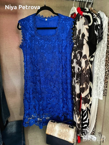 Нова дантелена рокля, С-М размер, снимка 1