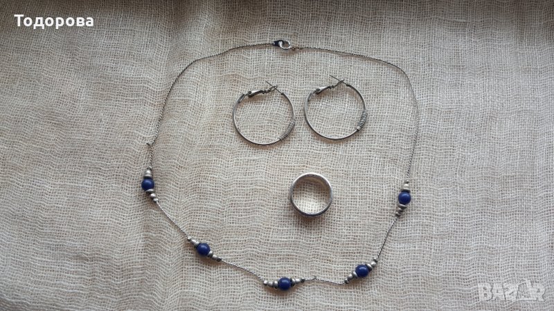 Комплект-колие,обици и пръстен, снимка 1