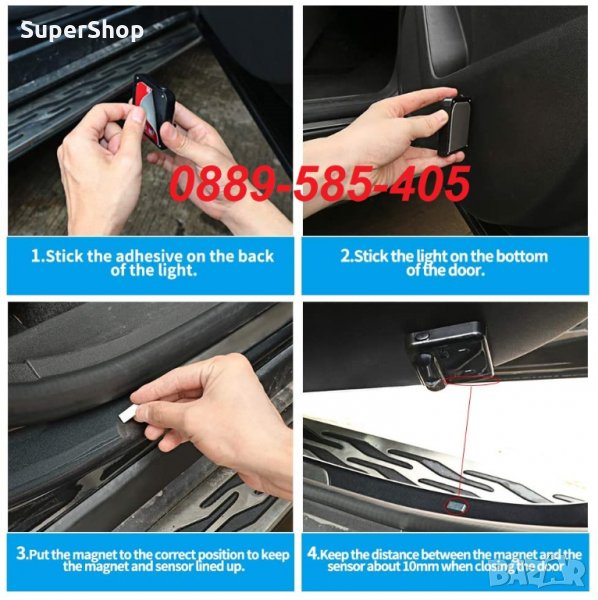 LED лого проектор за врата на автомобил прожектор BMW AUDI VW Mercedes кола, снимка 1