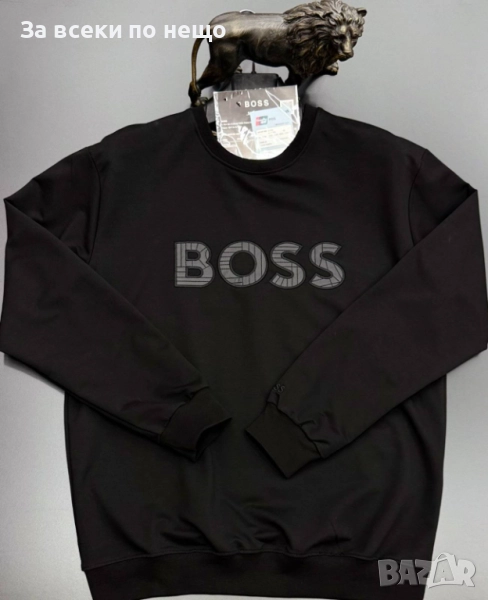 Hugo Boss Мъжка Черна Блуза С Дълъг Ръкав Хуго Бос Код A975, снимка 1