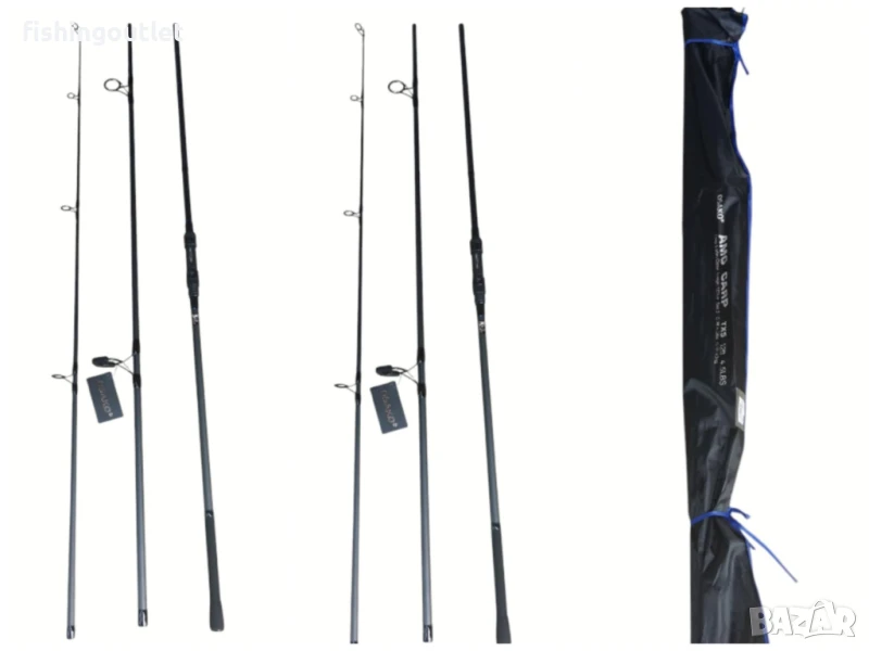 Три шарански въдици Osako AMG Carp TX5 , 3.60m / 3 секции / 4 Lbs, снимка 1