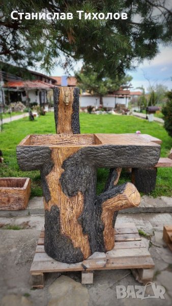 Градински чешми от щампован бетон, снимка 1