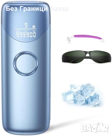 Нов IPL лазер за обезкосмяване с ледено охлаждане, 9 нива, 999 900 импулса, снимка 1