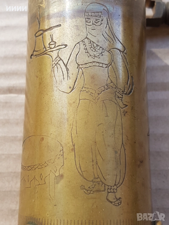 Османска бронзова мелничка сцена , снимка 1