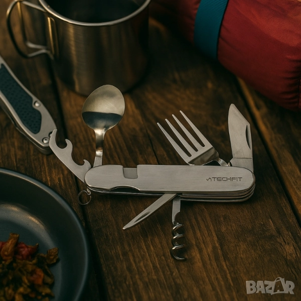 Мултифункционално ножче 6 в 1 – Всичко, от което се нуждаеш на открито, снимка 1