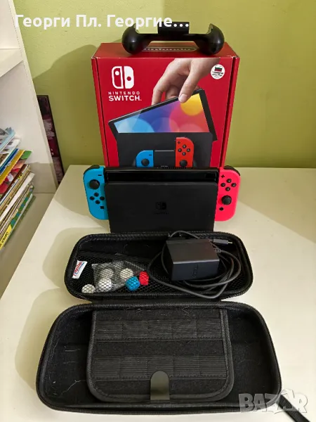 Nintendo Switch Оled Blue and Red, снимка 1