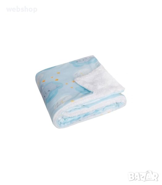 Меко и пухкаво Детско одеяло Шерпа Спящи Зайчета, снимка 1