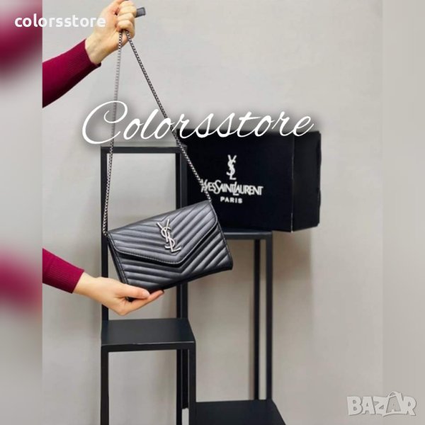 Луксозна черна чанта YSL/SG-E84, снимка 1