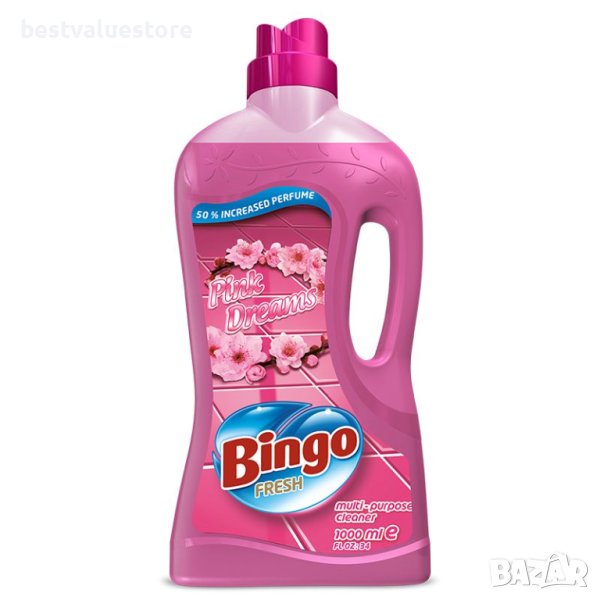 Bingo Fresh Универсален Почистващ Препарат Pink Dreams, 1 л., снимка 1