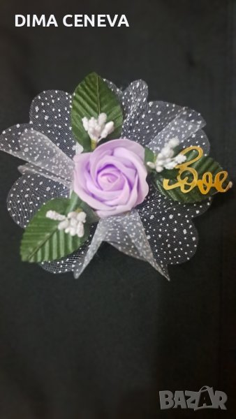 Сапунени рози с декорации,  за бюджетни фирмени подаръчета., снимка 1