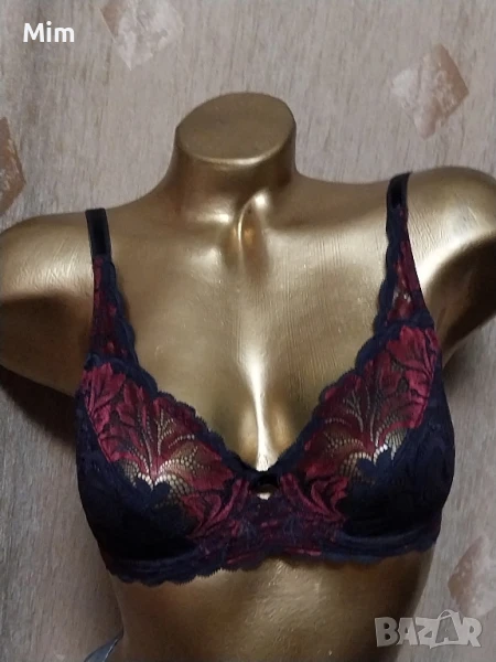 Triumph 75 В Черен сутиен с бродерия , снимка 1