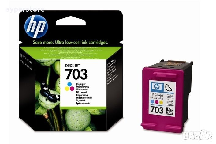 Глава за HP 703 Tri-Color CD888AE Оригинална мастило за HP Officejet Pro F735 K109a, снимка 1