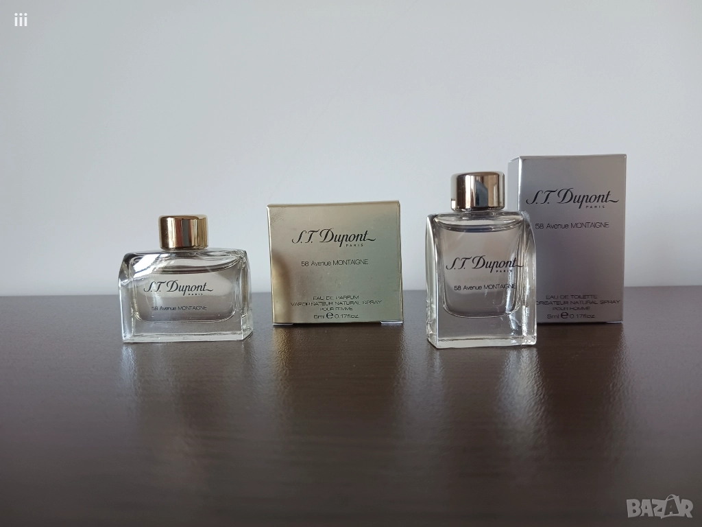 Нови мини парфюми S.T.Dupont 58 Avenue Montaigne - 5ml - за жени, снимка 1