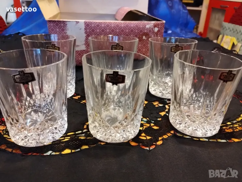 Кристален сервиз за уиски, снимка 1