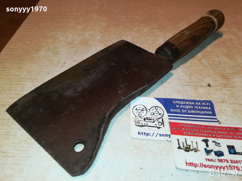 антика-САТЪР ОТ ФРАНЦИЯ С ДЪРВЕНА ДРЪЖКА 1212211947, снимка 1