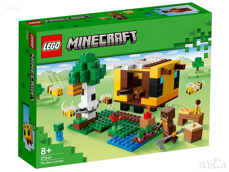 НОВИ! LEGO® Minecraft™ 21241 Къщата на пчелите, снимка 1