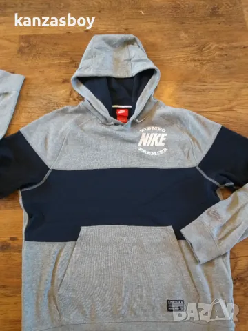 Nike Hoodie AW77 Tiempo Graphic - страхотно мъжко горнище КАТО НОВО М, снимка 4 - Спортни дрехи, екипи - 48031154