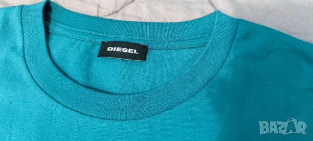Diesel Тениска superior тъмно зелена M, снимка 3 - Тениски - 52297615