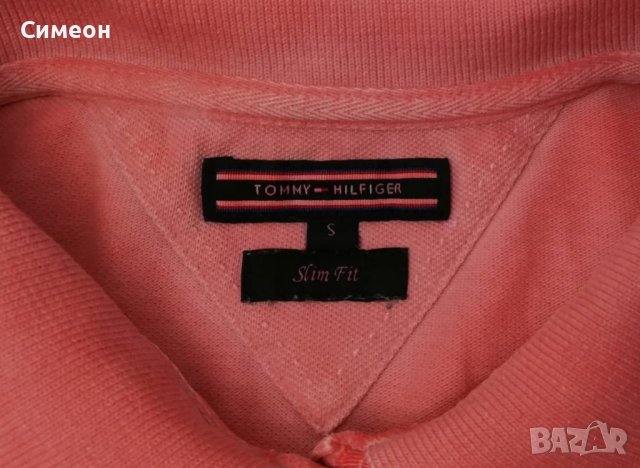 Tommy Hilfiger оригинална тениска S памучна поло фланелка, снимка 3 - Тениски - 37724042