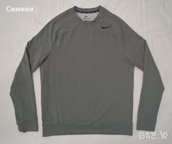 Nike DRI-FIT Fleece Sweatshirt оригинално горнище M Найк спорт горница, снимка 1 - Спортни дрехи, екипи - 44046850