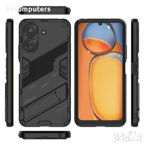 Xiaomi Redmi 13C / Poco C65 4G Punk Armor Удароустойчив Калъф и Протектор, снимка 6 - Калъфи, кейсове - 52605450