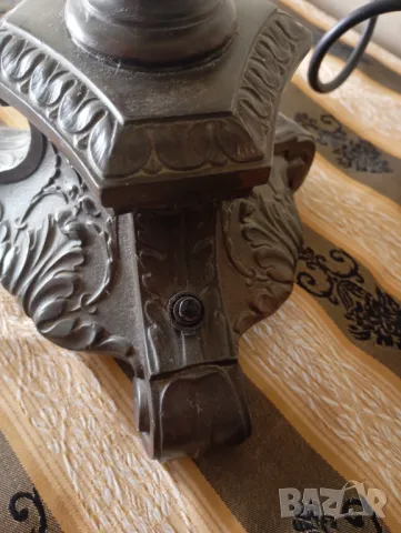 Стара настолна лампа арт деко, снимка 5 - Настолни лампи - 49659104