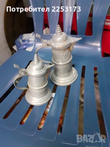 Стари цинкови канички с капаци.Лот., снимка 3 - Декорация за дома - 43533275