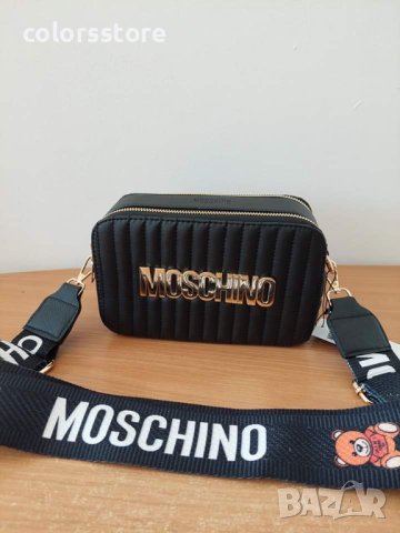 Черна чанта Moschino  код SG-G123, снимка 3 - Чанти - 40729004