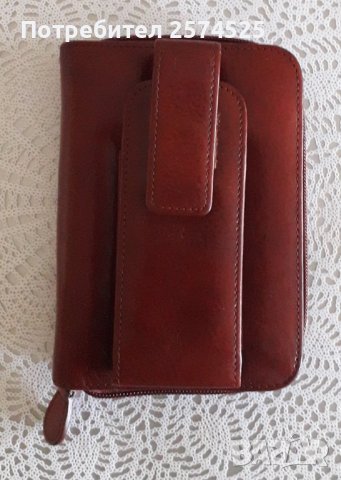 Wilsons Leather портфейл от италианска естествена кожа, снимка 2 - Портфейли, портмонета - 38268350