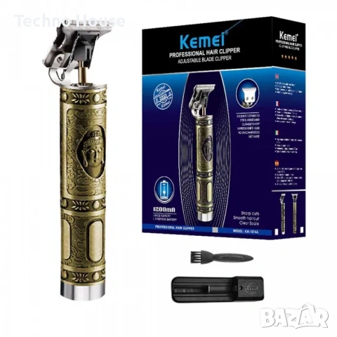 Тример за коса и брада Kemei KM-1974A, 5W
