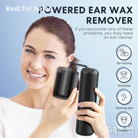 Комплект за почистване на уши с 4 режима и 10 накрайника  Lebbtl, снимка 2 - Други - 50176204