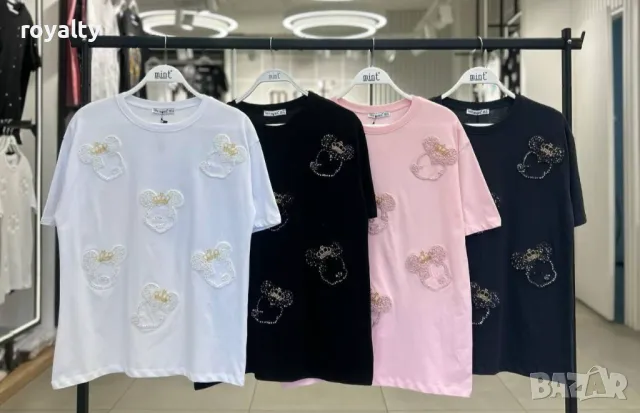 Памучни дамски тениски , снимка 3 - Тениски - 49485065