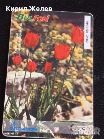 Две фонокарти БЕТКОМ, БУЛ ФОН Тема ОРХИДЕИ,РОДОПСКО ЛАЛЕ за КОЛЕКЦИЯ ДЕКОРАЦИЯ 12591, снимка 7 - Колекции - 51666328