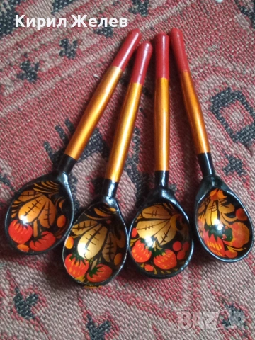 Руски рисувани лъжици дървени 53661