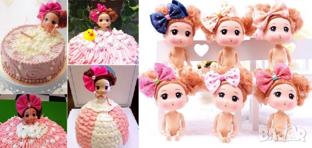 малка пластмасова кукла украса за торта декор , снимка 1 - Други - 28183470