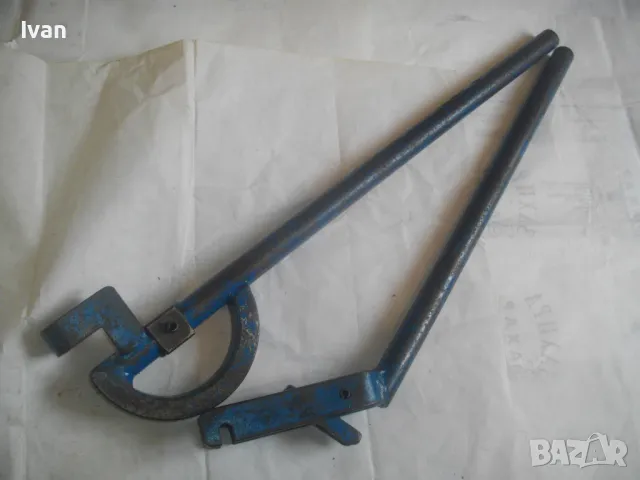 РЪЧЕН ТРЪБОГИБ 18мм Старо немско качество уред огъване метални дебелостенни тръби всякакви 65см/3 кг, снимка 16 - Други инструменти - 47757201