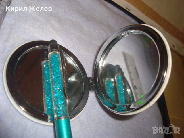 КРАСИВО СТИЛНО ФЕШЪН АРТ МЕТАЛНО МОМИЧЕШКО ДЖОБНО ОГЛЕДАЛЦЕ 32217, снимка 2 - Други ценни предмети - 38258824