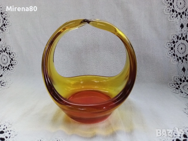 Арт духано стъкло от 60-те, снимка 2 - Други - 52567440