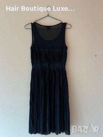 H&M Черна рокля солей с сърцевидно деколте S размер 🖤, снимка 4 - Рокли - 43985300