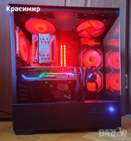 Геймърски компютър Ryzen 5800x,MSI GeForce RTX 3080 Suprim,32gb ddr4,1tb nvme, снимка 2 - Геймърски - 53210469
