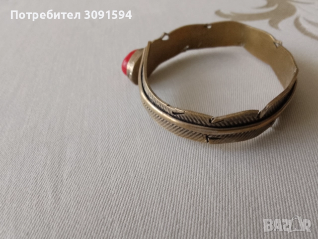 Винтидж индийска гривна със корал , снимка 2 - Гривни - 51933611