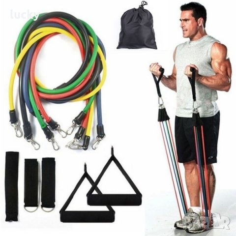 5бр. Комплект ластици за тренировка Power Resistance Bands