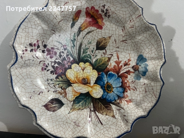 Винтидж италианска чиния , снимка 2 - Антикварни и старинни предмети - 52526193