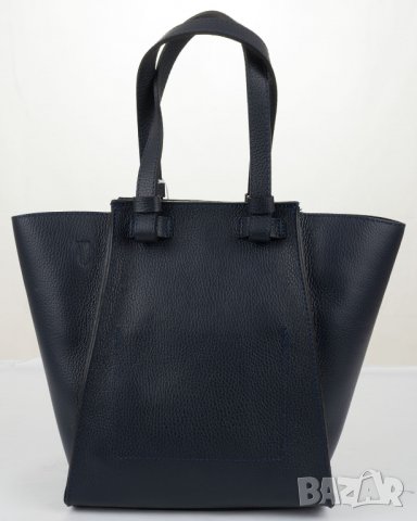 Дамска тъмносиня кожена чанта марка Classe Regina, снимка 2 - Чанти - 37115872
