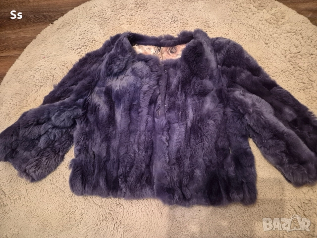 Ново късо палто от естествен косъм