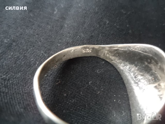 дамски сребърен пръстен, снимка 5 - Пръстени - 38970846